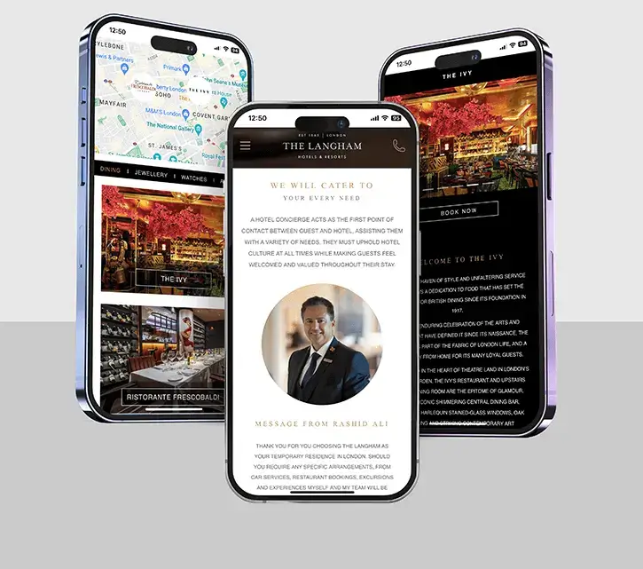 Concierge recommendations in a hotel guest guide