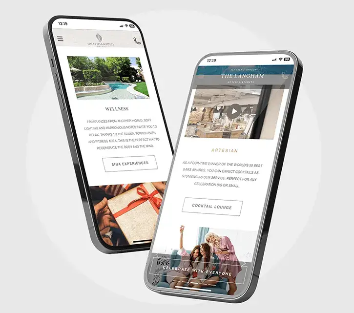Hotel services promoted in a digital guest guide